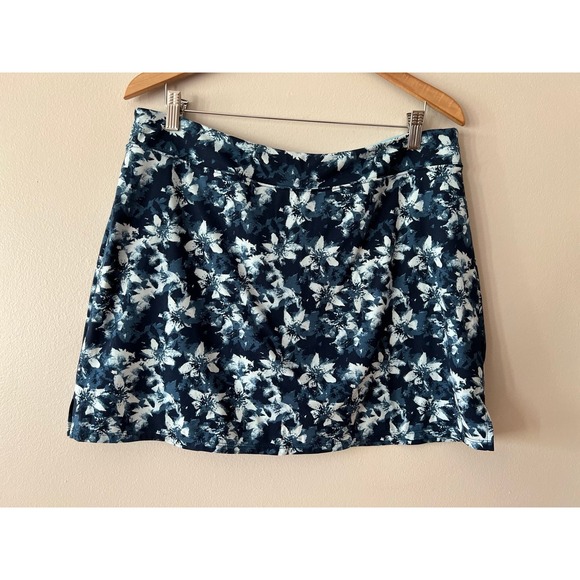 Tranquility by Colorado Clothing Pants - Tranquility by Colorado Clothing Blue Floral Skort XL